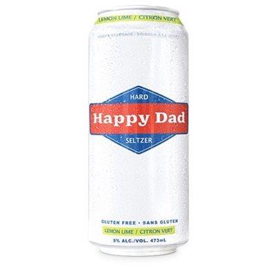 Happy Dad Hard Lemon Lime Seltzer 473ml