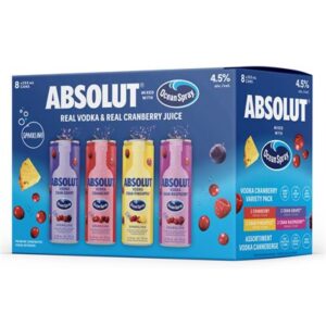 Absolut Ocean Spray Variety Pack 8 C