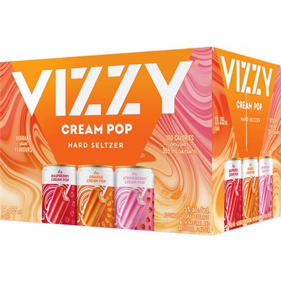 Vizzy Cream Pop Variety Pack 12 C